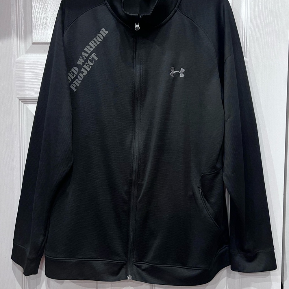 Under Armour Wounded Warrior Project zip up jacket side pockets size XL